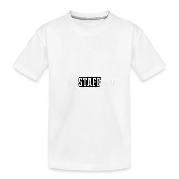 Membre du personnel - T-shirt bio Premium Enfant - blanc - Devant