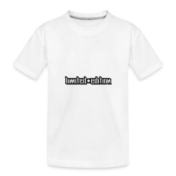 Limited Edition - Kids' Premium Organic T-Shirt - white - Front