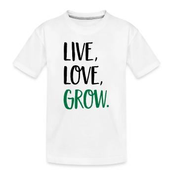 Jardin - T-shirt bio Premium Enfant - blanc - Devant