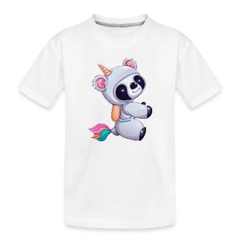 Koala-Einhorn Fusion, Fantastisches Tierdesign - Kinder Premium Bio T-Shirt - Weiß - Vorne