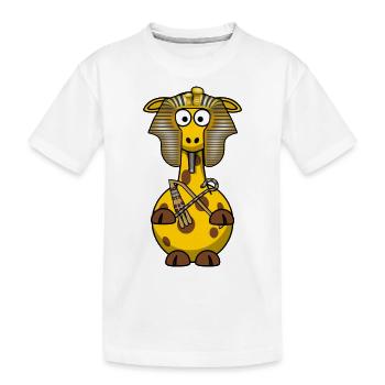 Girafe Pharaon - T-shirt bio Premium Enfant - blanc - Devant