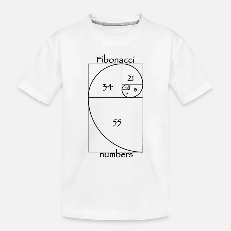 Fibonacci-Zahlen - Kinder Premium Bio T-Shirt - Weiß