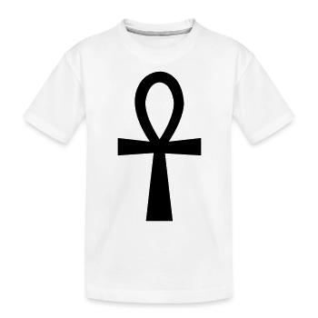 kreuz - Kinder Premium Bio T-Shirt - Weiß - Vorne