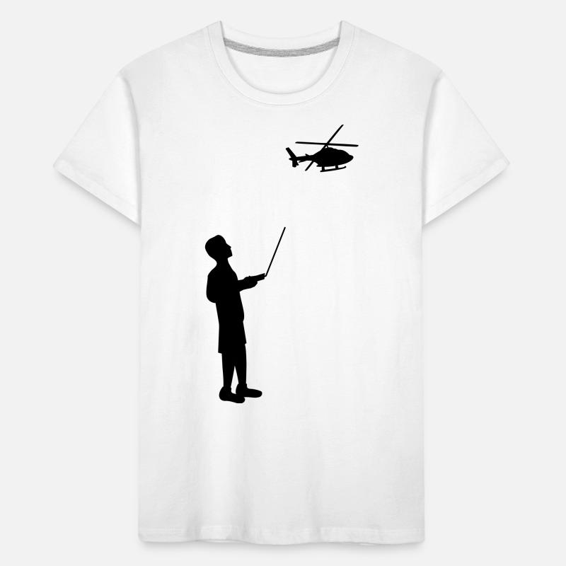 Remote-controlled model helicopter remote control Kids' Premium Organic T-Shirt