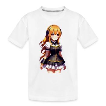 chibi cute girl. chibi cute girl sticker - T-shirt bio Premium Enfant - blanc - Devant