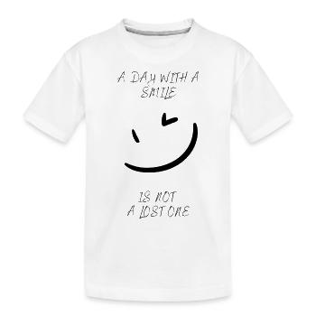 Just Smile - T-shirt bio Premium Enfant - blanc - Devant