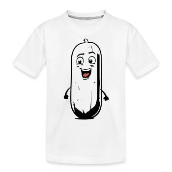 Bande dessinée Concombre - T-shirt bio Premium Enfant - blanc - Devant