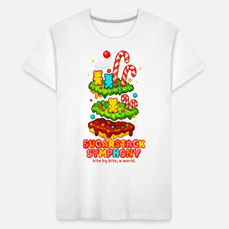 Sugarstack Symphony – Bite by Bite, a World Kids' Premium Organic T-Shirt