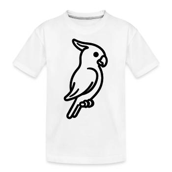 perroquet - T-shirt bio Premium Enfant - blanc - Devant
