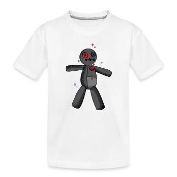 Phasmophobia Voodoo Puppe in schwarz - Kinder Premium Bio T-Shirt - Weiß - Vorne