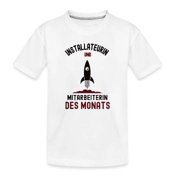 Employé du mois Plomberie Plomberie - T-shirt bio Premium Enfant - blanc - Devant