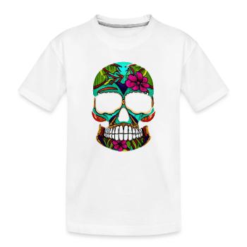 Skill Mexiko - Kinder Premium Bio T-Shirt - Weiß - Vorne