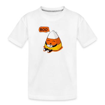 Spooky candy and halloween - Kids' Premium Organic T-Shirt - white - Front