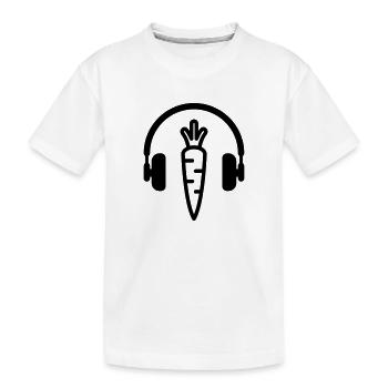 Vegetarier / Vegetarismus / Vegan / Vegetarierin - Kinder Premium Bio T-Shirt - Weiß - Vorne