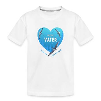 bester Vater - Kinder Premium Bio T-Shirt - Weiß - Vorne