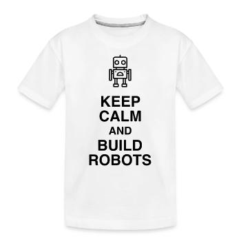 Robotik / Roboter / Robot / Robotics - Kinder Premium Bio T-Shirt - Weiß - Vorne