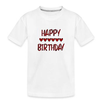 JAHRESTAG. ALLES GUTE ZUM GEBURTSTAG!. ALLES GUTE ZUM GEBURTSTAG!. - Kinder Premium Bio T-Shirt - Weiß - Vorne