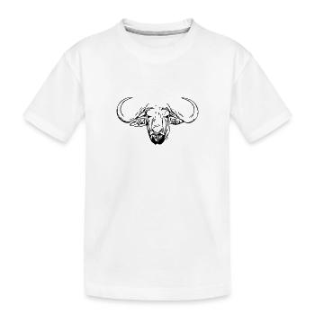 Buffles d’eau tête - T-shirt bio Premium Enfant - blanc - Devant