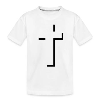 Domaines croisés - T-shirt bio Premium Enfant - blanc - Devant