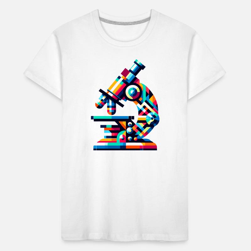 Science Microscope: Artistic Laboratory Tool Kids' Premium Organic T-Shirt