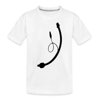 Endotracheal tube - Intubation - - Kids' Premium Organic T-Shirt - white - Front