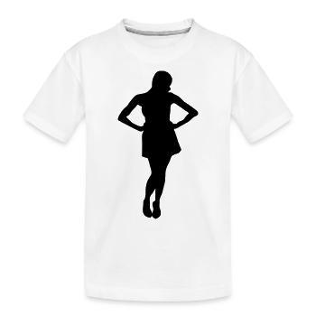 Silhouette silhouette silhouette - T-shirt bio Premium Enfant - blanc - Devant