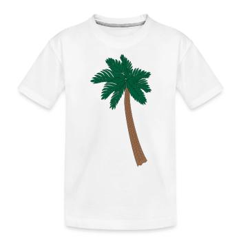 Illustration Palm - T-shirt bio Premium Enfant - blanc - Devant