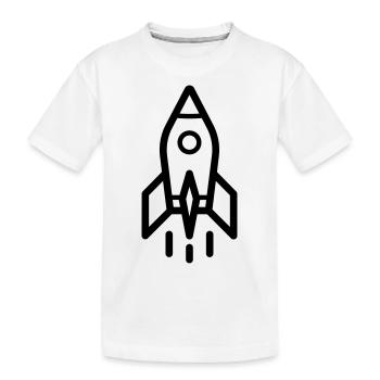 fusée - T-shirt bio Premium Enfant - blanc - Devant