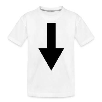 arrow - Kids' Premium Organic T-Shirt - white - Front