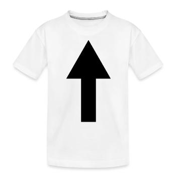 arrow - Kids' Premium Organic T-Shirt - white - Front