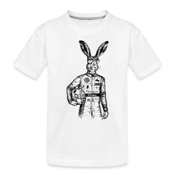 Racing - Motorsport - Rabbit - Rabbit - Cars - Kids' Premium Organic T-Shirt - white - Front