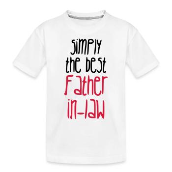 Beau-père belle-mère belle fille beau fils - T-shirt bio Premium Enfant - blanc - Devant