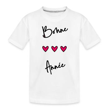 BONNE ANNEE. SAINT SYLVESTRE. NOUVELLE ANNÉE - T-shirt bio Premium Enfant - blanc - Devant