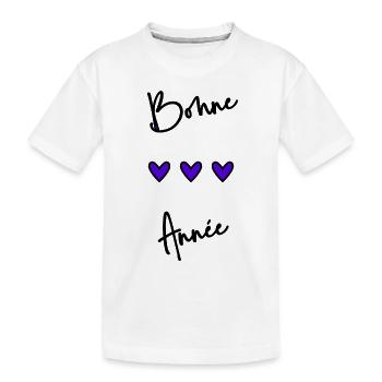 BONNE ANNEE. SAINT SYLVESTRE. NOUVELLE ANNÉE - T-shirt bio Premium Enfant - blanc - Devant