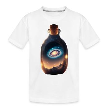 Die Milchstrasse in einer Flasche - Kinder Premium Bio T-Shirt - Weiß - Vorne