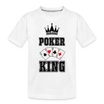Roi du poker - T-shirt bio Premium Enfant - blanc - Devant