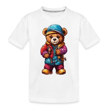 Teddybär / Kuscheltier / Stofftier / Geschenkidee - Kinder Premium Bio T-Shirt - Weiß - Vorne
