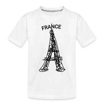 Paris - Tour Eiffel - France - T-shirt bio Premium Enfant - blanc - Devant