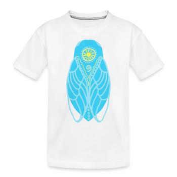 Cigale soleil méditerranée - T-shirt bio Premium Enfant - blanc - Devant