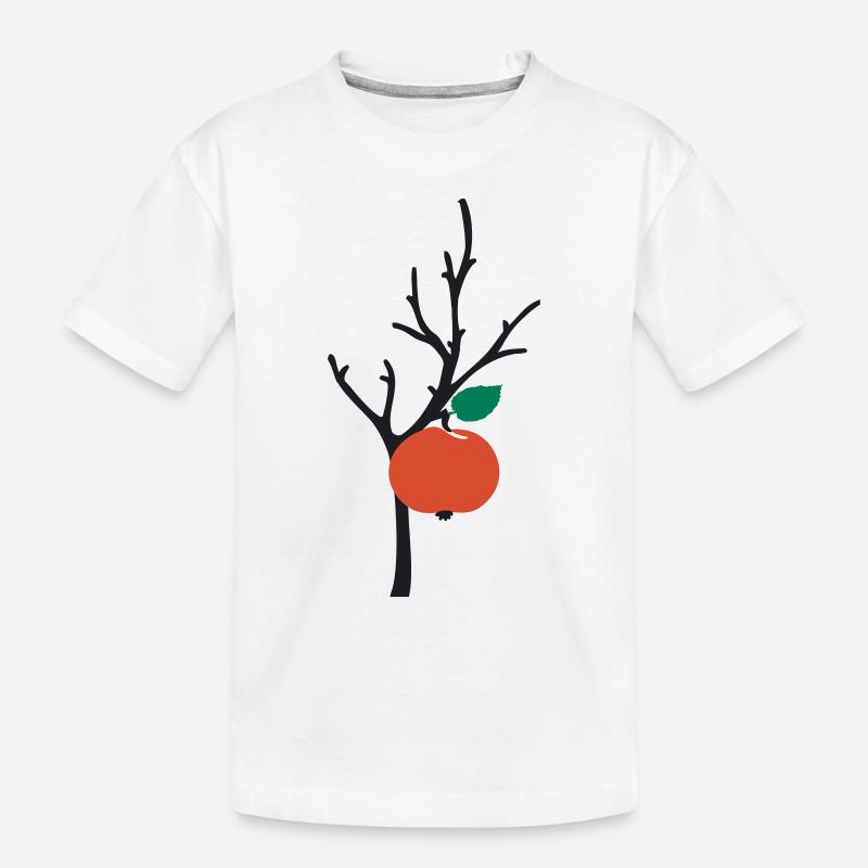 Apfelbaum apple tree - Kinder Premium Bio T-Shirt - Weiß