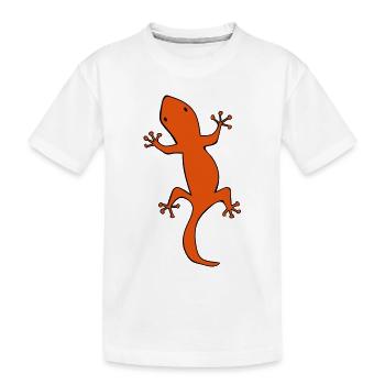 salamander - Kids' Premium Organic T-Shirt - white - Front