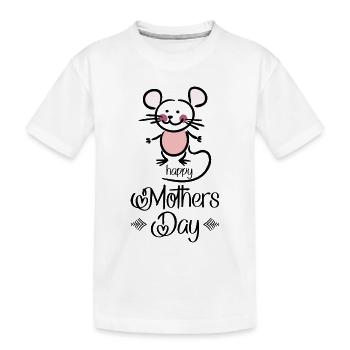 Fête des Mères - T-shirt bio Premium Enfant - blanc - Devant