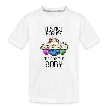 Grossesse enceinte - T-shirt bio Premium Enfant - blanc - Devant