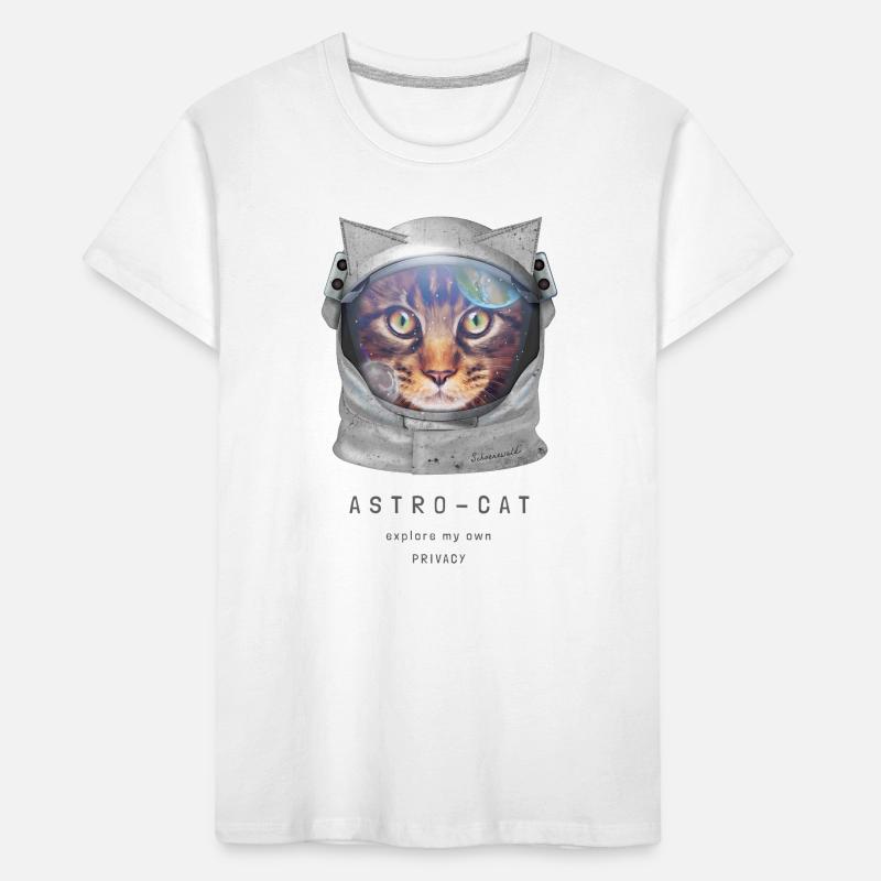 | de chat de l’espace Chat astronaute dans l’espace T-shirt bio Premium Enfant