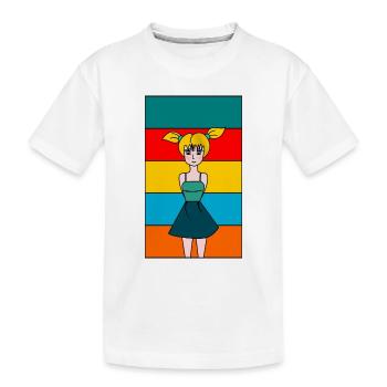 EHEFRAU. TOCHTER. JUGENDLICHER. FRAUENTAG - Kinder Premium Bio T-Shirt - Weiß - Vorne
