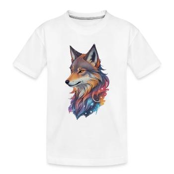 Loup - T-shirt bio Premium Enfant - blanc - Devant