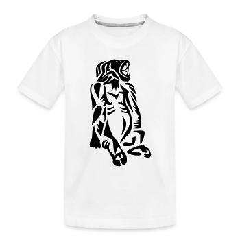 Gorilla - Kids' Premium Organic T-Shirt - white - Front
