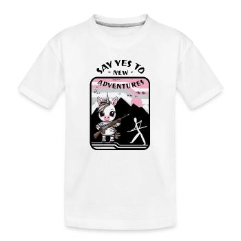 Licorne zèbre - T-shirt bio Premium Enfant - blanc - Devant