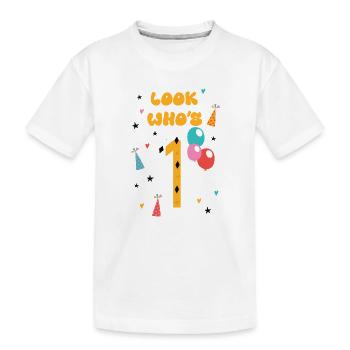 Schau mal, wer da spricht - Kinder Premium Bio T-Shirt - Weiß - Vorne