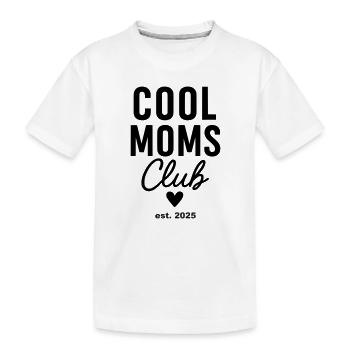 Cool Mums Club est. 2025 - Kids' Premium Organic T-Shirt - white - Front